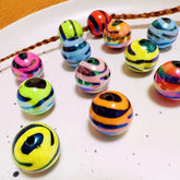 16mm Animal/Zebra Print Beads-B20